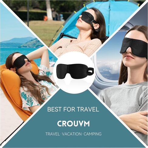 CROUVM 30 Pack Disposable Sleep Eye Mask for Men Women, Blindfold Eye Mask Shade Cover for Sleeping, Night Sleep Mask, Block Out Light, Soft Comfort Eye Shade Cover for Travel Yoga Nap in Saudi Arabia