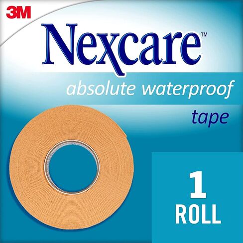 شريط مقاوم للماء من Nexcare مقاس 2.54 سم × 5 ياردات، 1 قطعة (عبوة من 4 قطع) in Kuwait