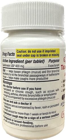 Guaifenesin 400 mg 100 Tablets - تخفيف المخاط سريع المفعول لنزلات البرد واحتقان الصدر والأنفلونزا والسعال والحساسية - Apnar Pharma. in Saudi Arabia