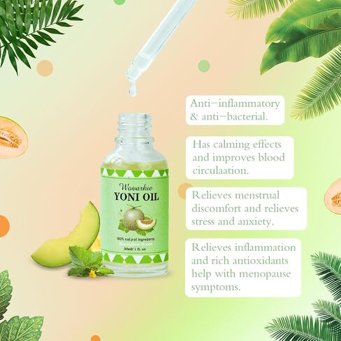 2 Packs Yoni Essential Oil for Women, 1 fl oz/30 ml Feminine Oil Intimate Deodorant for Women, Restores Ph Balanced and Eliminates Odor, 100% Natural Feminine Serum Made with Honeydew Essential Oils in Saudi Arabia