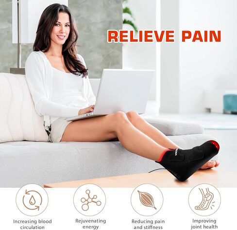 جهاز علاج بالضوء الاحمر للقدمين، حذاء علاج بالضوء الاحمر القريب بالاشعة تحت الحمراء للاعتلال العصبي للقدم، علاج القدم بالاشعة تحت الحمراء للكاحل واصابع القدم in Kuwait