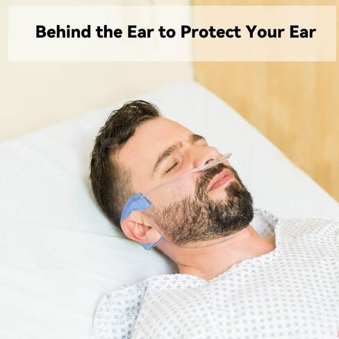 4 Pack Wuronsa Nasal Cannula Cushions, Soft Nasal Oxygen Covers, Soft Cannula Ear Protector for Oxygen Users, Prevent Indentations Irritated Cheek Skin, Prevent Ear Soreness (Haze Gray) in Kuwait