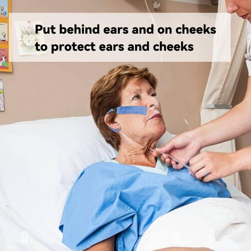 4 Pack Wuronsa Nasal Cannula Cushions, Soft Nasal Oxygen Covers, Soft Cannula Ear Protector for Oxygen Users, Prevent Indentations Irritated Cheek Skin, Prevent Ear Soreness (Haze Gray) in Kuwait