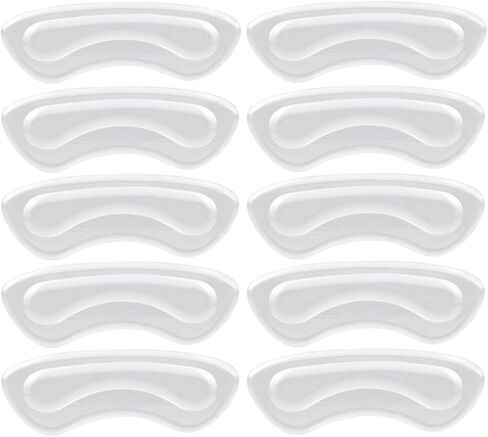 Heel Grips,Gel Heel Liners for Women Men, Heel Pads Cushion Inserts, Slippage Grips for Loose Shoes, Anti-Blister, Clear (5 Pairs) in Saudi Arabia