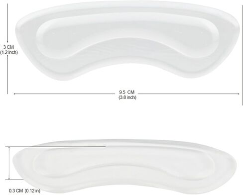 Heel Grips,Gel Heel Liners for Women Men, Heel Pads Cushion Inserts, Slippage Grips for Loose Shoes, Anti-Blister, Clear (5 Pairs) in Saudi Arabia