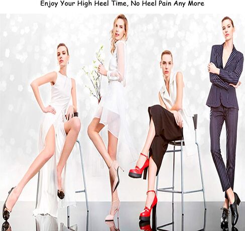 Heel Grips,Gel Heel Liners for Women Men, Heel Pads Cushion Inserts, Slippage Grips for Loose Shoes, Anti-Blister, Clear (5 Pairs) in Saudi Arabia