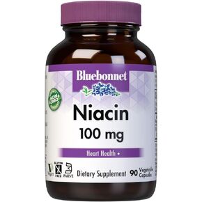 BlueBonnet Niacin 100 mg Vegetable Capsules, 90 Count ('743715004597) in Saudi Arabia
