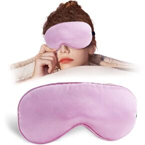 Comfort Sleep Mask, Deep Rest Light Blocking Eye Mask for Side Sleepers, Travel, Yoga, Lightweight, Soft and Contoured for Ultimate Rest (Black)