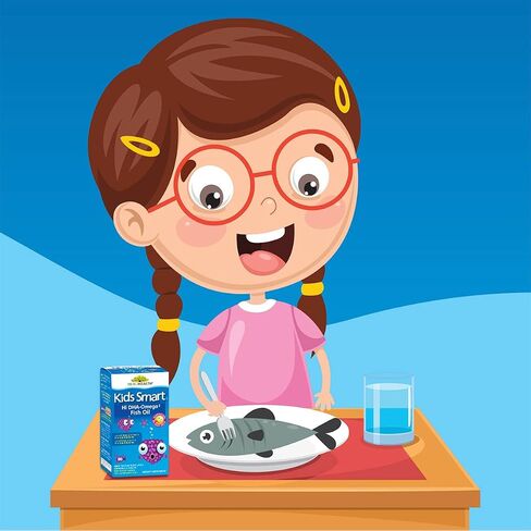 زيت السمك بيوجلان كيدز سمارت أوميجا 3 من ريل هيلث، 30 كبسولة قابلة للمضغ in Kuwait