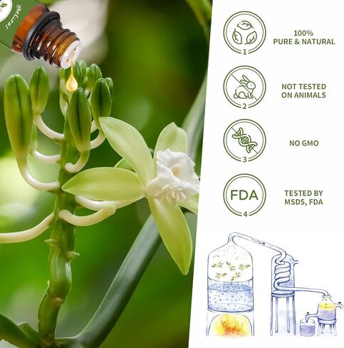 زيت الورد العطري العضوي من زهرة الفاوانيا الطبيعية للناشر والعناية بالبشرة وصناعة الصابون/الشموع - مجموعة الزيوت العطرية 2 × 10 مل هدية in Kuwait