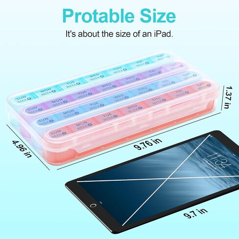 منظم حبوب الدواء الشهري مرة واحدة في اليوم، منظم حبوب الدواء الاسبوعي دافيكي 4، صندوق حبوب الدواء الشهري مرة واحدة في اليوم، منظم حافظة حبوب الدواء المحمولة لمدة 28 يومًا، منظم ادوية للفيتامينات in Kuwait