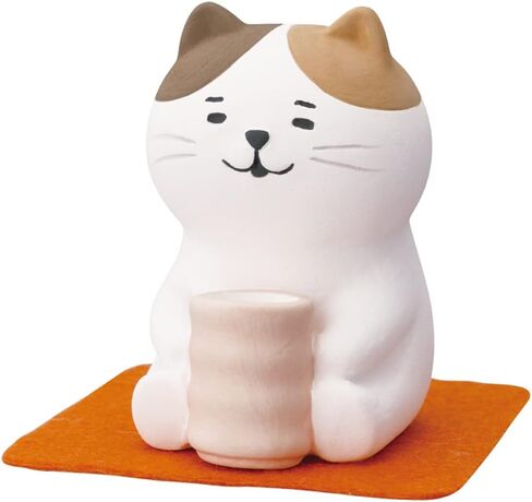 Stone Diffuser Tea-Drinking Animals [ Designed in Japan] Non Electric Passive Diffuser for Essential Oil and Aromatherapy (Ceramic/Clay) (3 Designs a Set) in Kuwait