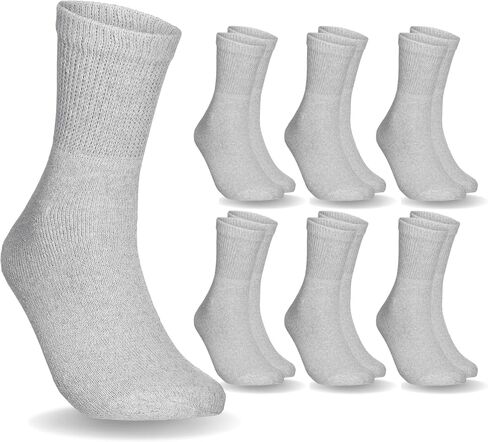 6 أزواج من جوارب الكاحل النسائية غير المربوطة لمرضى السكري والدورة الدموية من Special Essentials - ناعمة بشكل مريح، قطن ماص للرطوبة in Kuwait
