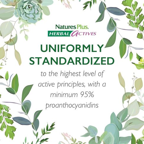 NaturesPlus Herbal Actives Grape Seed 25 mg Liquid Suspension - Vegan Drops, 1 fl oz - Vegetarian, Gluten-Free - 30 Servings in Saudi Arabia