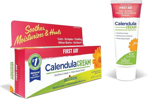 Boiron Calendula Cream for Relief from Rashes, Skin Irritations, Razor Burn, Insect Bites, or Sunburns - Non-Greasy and Fragrance-Free - 2.5 oz in Saudi Arabia