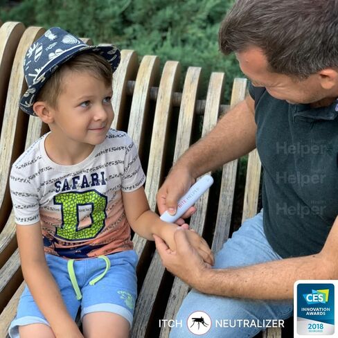 مساعد العض - تخفيف حكة لدغات البعوض والحشرات - علاج خالٍ من المواد الكيميائية وحائز على جوائز، وتخفيف لدغات الحشرات والعض. تم اختباره بواسطة أطباء الجلدية، جهاز للإسعافات الأولية لدغات الحشرات، جهاز مضاد للحكة in Kuwait
