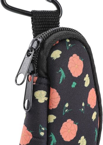Asthma Inhaler Holder Protect Portable Bag Carrying Holder Neoprene Travel Inhaler Mini Bag for L-Shaped Inhaler, Inhaler Not Included (Black) in Kuwait