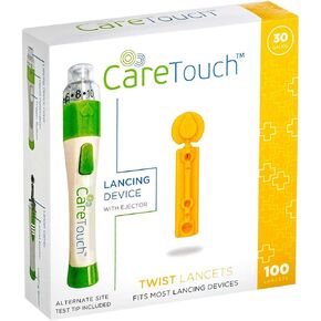 Care Touch Care Touch CTLAND100 Lancing Device and 100 Lancets for Diabetes Testing, Sterile, 30 Gauge Lancets in Saudi Arabia