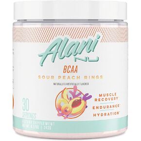 Alani Nu BCAA SOUR GUMMIES | Branch Chain Essential Amino Acids | 2:1:1 Formula | Supplement Powder | Muscle Recovery Vitamins for Post-Workout | 30 Servings
