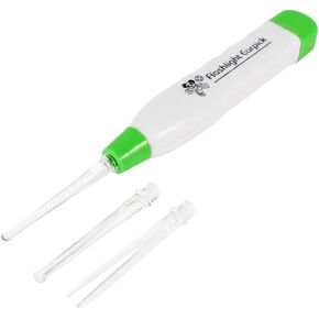 Eutuxia Ear Pick with LED Light. Earpick Earwax Cleaning & Removal Tool, Curette. Comes with 3 Sizes: Basic, Small, and Tweezers. Store Extra Extensions in the Rear. Better Accuracy & Precision. in Kuwait