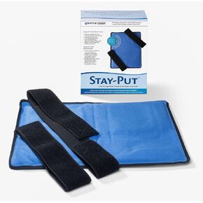 غلاف العلاج البارد Stay-Put® مقاس كبير (12 بوصة × 16 بوصة) - عبوات ثلج قابلة لإعادة الاستخدام مع أشرطة، وضغط بارد لتخفيف آلام الظهر والورك والفخذ in Kuwait
