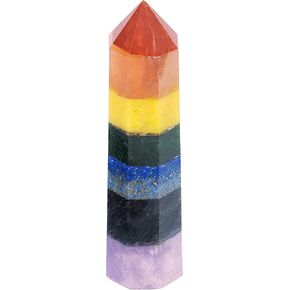 3 Inch Gemstones Obelisk Tower Jumbo Facet Aura Rock Crystal Natural Polished Earth Wand Spirit in Saudi Arabia