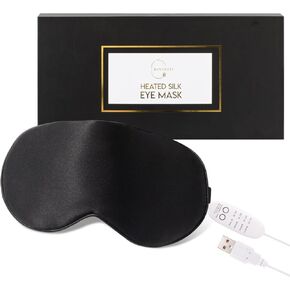 Heated Eye Mask for Dry Eye Relief - Stye Eye Treatment, Warming Eye Mask for Dry Eyes Mask Warm Compress for Eyes, Sinus Mask Heated Eye Patch - Dry Eye Mask with Moist Heat Electric Warming - Black