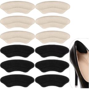 Heel Pads Inserts for Shoes That are Too Big, 6 Pairs Heel Liners Grips for Women Shoes, Heel Cushions to Make Shoes Tighter, Heel Protection for Loose Shoes Heel Pain Heel Blister (Beige) in Saudi Arabia