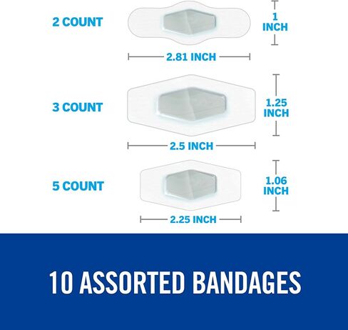 Nexcare Advanced Healing Hydrocolloid Pads 6 Pack and Waterproof Bandages 10 Count Wound Care Bundle in Saudi Arabia