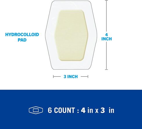 Nexcare Advanced Healing Hydrocolloid Pads 6 Pack and Waterproof Bandages 10 Count Wound Care Bundle in Saudi Arabia