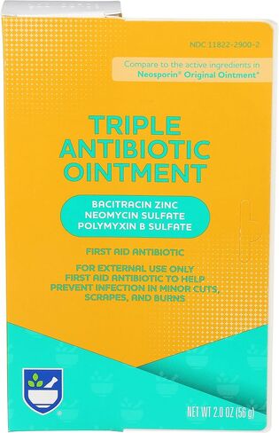 Rite Aid Triple Antibiotic Ointment 2 Ounce, First Aid Ointment for Minor Scratches and Wounds and Prevents Infection in Saudi Arabia