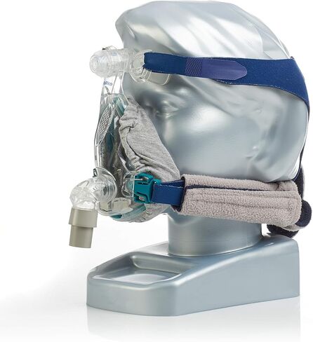 مجموعة مريحة لكامل الوجه CPAP - تتضمن بطانات وأغطية حزام الرقبة مع واقي قناع نوم ناعم - نظام يمنع خطوط الضغط وتسرب الهواء لنوم مريح في الليل in Kuwait