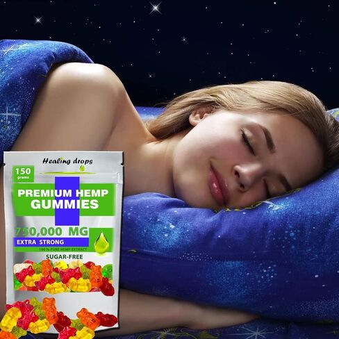 Hemp Gummies 750,000mg Premium Organic Sugar-Free Natural Health Support High Potency Rich in Vitamins B E C D Omega 3 6 9 Super Gummy Bears in Saudi Arabia