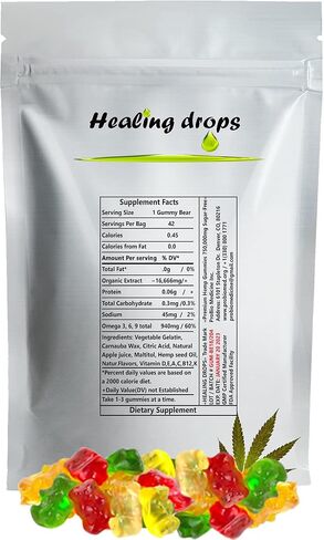 Hemp Gummies 750,000mg Premium Organic Sugar-Free Natural Health Support High Potency Rich in Vitamins B E C D Omega 3 6 9 Super Gummy Bears in Saudi Arabia