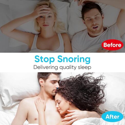 أجهزة مضادة للشخير، مشبك أنف مضاد للشخير، مشبك أنف مغناطيسي من السيليكون لوقف الشخير، يساعد على تحسين الشخير وتوفير نوم هادئ ومريح، أبيض (8 قطع) in Kuwait
