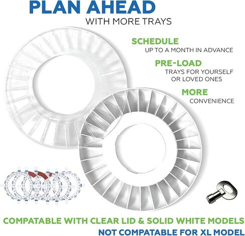 Med-E-lert Additional Pill Tray w/Dosage Rings & Spare Key (Does Not Include Med-E-Lert Pill Dispenser), Electronic Medication Organizer in Saudi Arabia