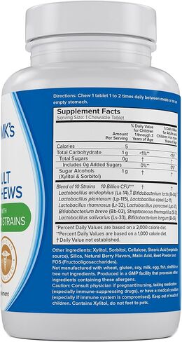 Teen/Adult Probiotics Chewable by Doctor MK's®, Sugar Free in Saudi Arabia