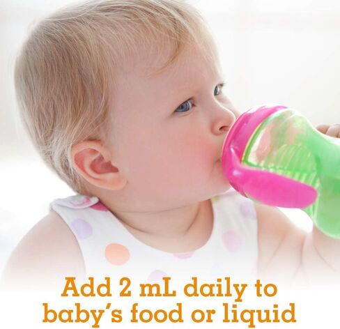 Garden of Life Baby Vitamin C Drops for Infants and Toddlers, Organic Whole Food Liquid Vitamin C 45mg Immune Support for Babies from Amla Fruit, Citrus Flavor, Vegan & Gluten Free, 56 mL (1.9 fl oz) in Saudi Arabia