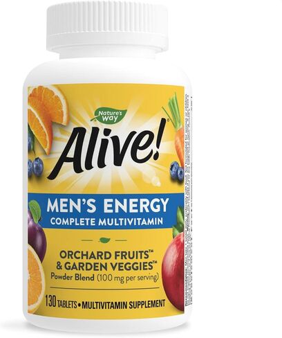 Nature’s Way Alive! Men’s Energy Complete Multivitamin, High Potency B-Vitamins, 50 Tablets in Saudi Arabia