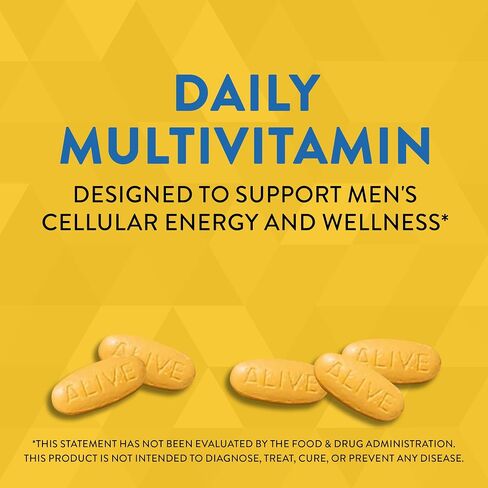 Nature’s Way Alive! Men’s Energy Complete Multivitamin, High Potency B-Vitamins, 50 Tablets in Saudi Arabia