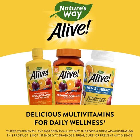 Nature’s Way Alive! Men’s Energy Complete Multivitamin, High Potency B-Vitamins, 50 Tablets in Saudi Arabia