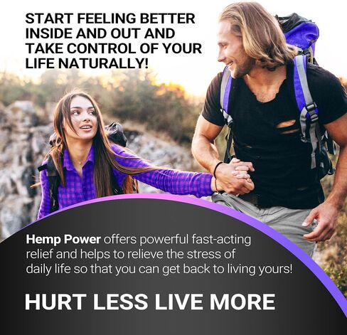 HEMP POWER Joint Muscle Relief Cream, with Hemp, Menthol, MSM Arnica, Support Your Back, Muscles, Joints, Neck, Shoulder, Knee, Nerves - 2 Fl Oz. in Saudi Arabia
