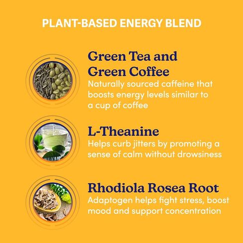 Swanson WIO™ get UP & GO™ Cognition, Balanced Mood, More Energy with Green Tea, Green Coffee Bean, L-theanine, and Rhodiola, Vegan, Mental Wellness, 60 Veggie Capsules (30-Day Supply) in Saudi Arabia