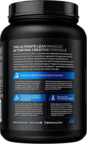 MuscleTech Cell-Tech Performance Series, Fruit Punch, 3.09 lb., Creatine HCl, Creatine Monohydrate and Carbohydrate Powder by MuscleTech in Saudi Arabia