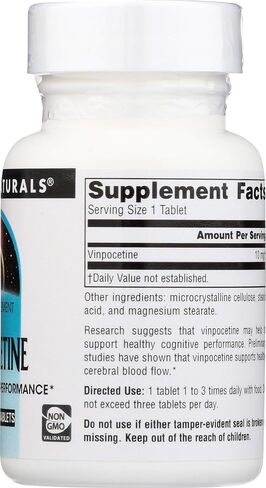 SOURCE NATURALS 10Mg 120 Tb Vinpocetine, 120 CT in Saudi Arabia