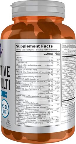 NOW Sports Nutrition, مكمل غذائي إكستريم سبورتس متعدد للرجال مع أحماض أمينية حرة الشكل، ZMA®، تريبولوس، زيت MCT، ومستخلصات عشبية، 90 كبسولة هلامية in Kuwait