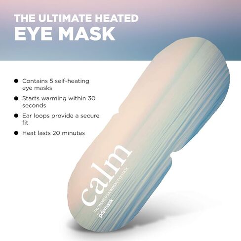 Popmask Calm Self Warming Steam Eye Mask Compress - Calming Eye Mask for Headache Relief, Dry Eyes, Puffy Eyes, and to Help You Sleep - 5 Pack in Saudi Arabia