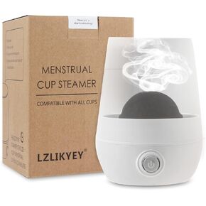 Menstrual Cup Sterilizer Steamer, 3-in-1 for Cleans, Dries, and Stores Your Period Cup- Leak-Free - 99.9% Cleaned, Suitable for Any Cups