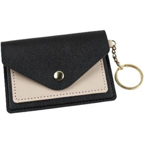 Birth Control Pill Case/Wallet PU Leather Medicine Holder Keychain Envelope Purse(Black)