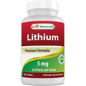 Best Naturals Lithium Orotate 5 mg 180 Tablets in Saudi Arabia